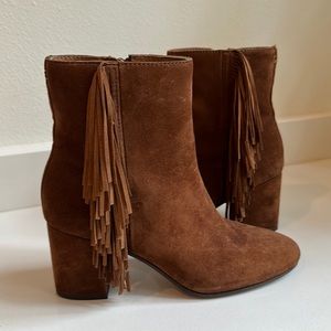 Frye Jodi Fringe Ankle Boots